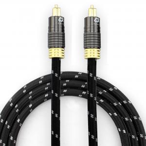 Buy cheap Toslink High Quality Gold Interface Plated Textured Shell Black Knited Rope 1.2M For Audiophile Subwoofer Speaker product