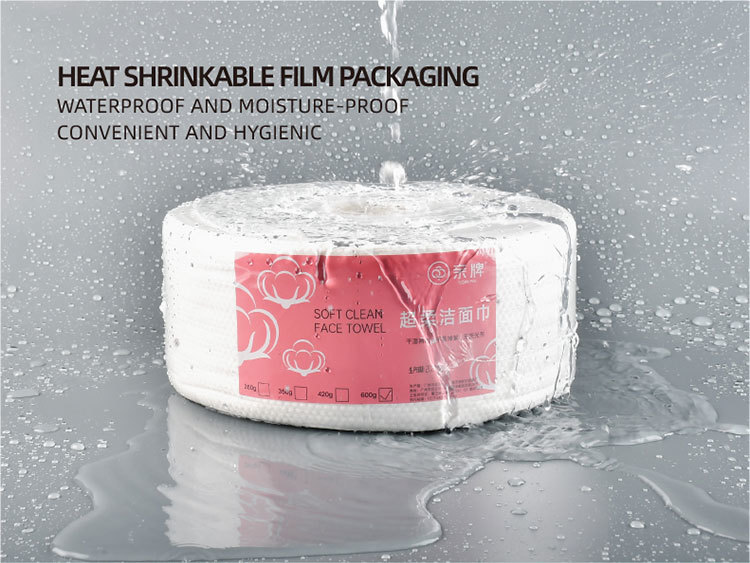 Soft Terry Cloth Disposable Face Towels designed for natural makeup removal and daily facial comfort with 185 pieces included in each roll