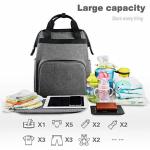 Large Multifunction Mummy Diaper Bag Baby Changing Backpack With Stroller Straps