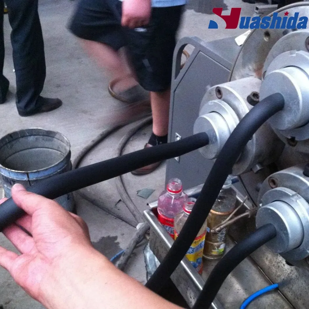 Synthetic Rubber Plastic Foam Tube Insulation Production Line for Handle/Fitness Equipment Sheath