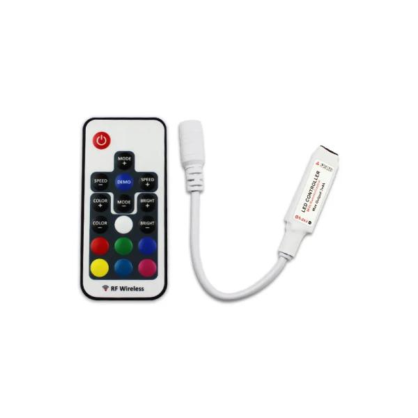 DC 5-24V RGB WW CW Controller Mini Rf Wireless 17 Keys RGB LED Controller For RFB Strip Lights