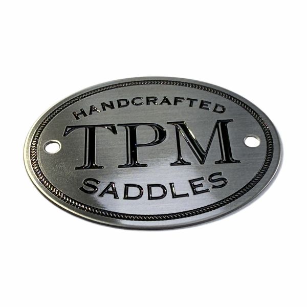 Stainless Steel Nameplate Etching Process, Metal Saddle Logo Personalized Customization