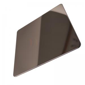 China Mirror Finished Brown Color AISI 201 304 316 Stainless Steel Metal Sheet on sale