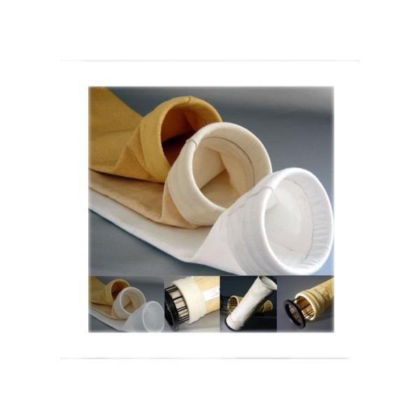 PTFE Vacuum Cleaner Bags Heat Set , Round Dust Extractor Filter Bags Hardly Inflammable
