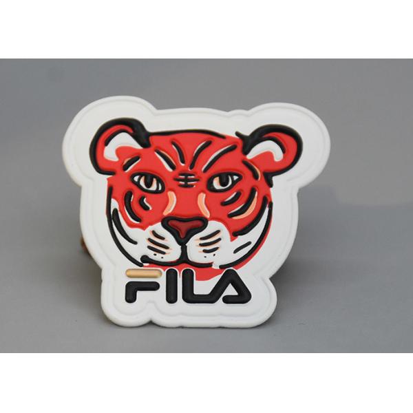 Garments Degradable TPU Embossed Custom Logo Label With 5 Colours