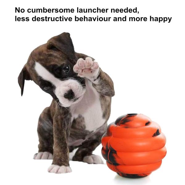Durable Dog Tough Chew Toys Interactive Rubber Ball 2.4 Inch 100% Safe Material