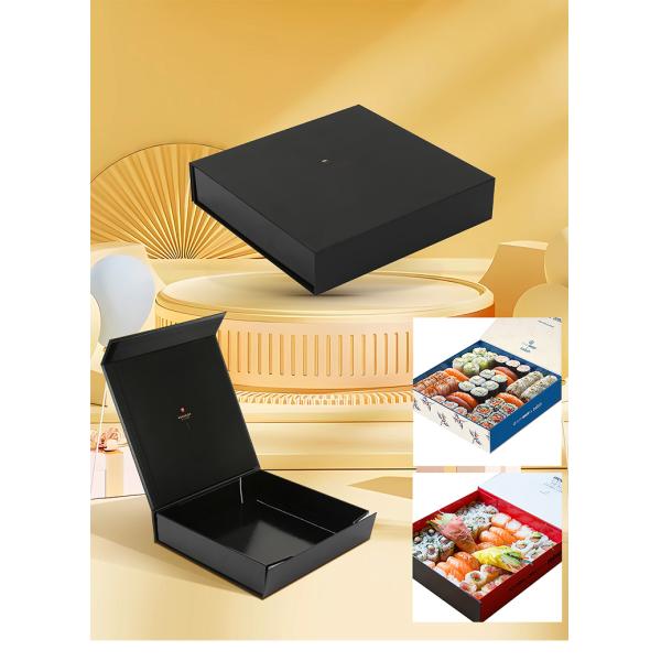 Food Grade Magnetic Folding Sushi Takeaway Box Customizable Lightweight