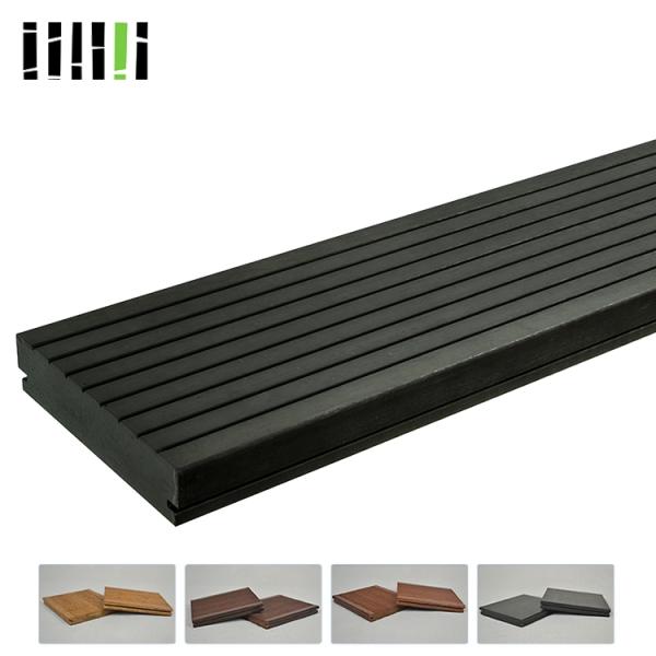 Waterproof Bamboo Deck Boards With Smooth Easy Prolapse Concrete Surface