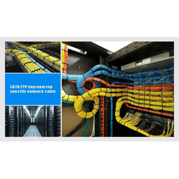 Safe Transmission FTP CAT6 Cable LSZH Jacket Network Cable 23AWG 1000FT
