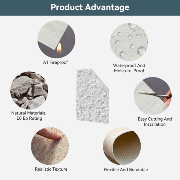 Innovative Wall Decoration Solutions Flexible MCM Soft Stone Multiple Colors and Styles for Interior and Exterior Wall Cladding