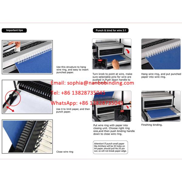 Multifunctional 3/1 Book Binding Punching Machine