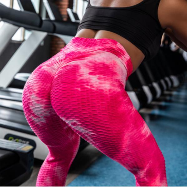 Patterned Booty Lifting Anti Cellulite Leggings Plus Size Hip Pop Style