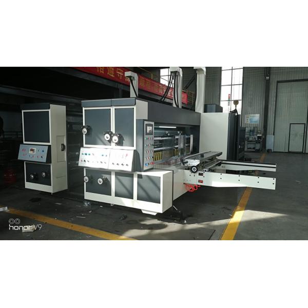 Middle Speed Corrugated Cardboard Two Color Flexo Printing Machine with Die Cutter