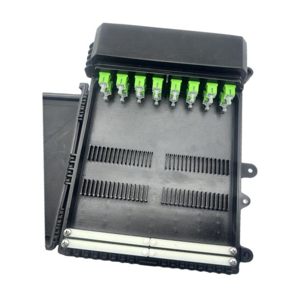 24 12 Cores SC APC Outdoor Waterproof Optic Fiber Distribution Box for Wall Mounting