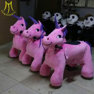 China Hansel outdoor plaza coin operated plush animals toy  stuffed animal toy ride electric ride on toy on sale