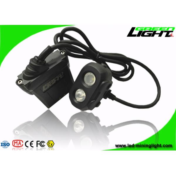 High Illumination LED Mining Light IP68 Dual Beam Safety Underground Cap Lamp