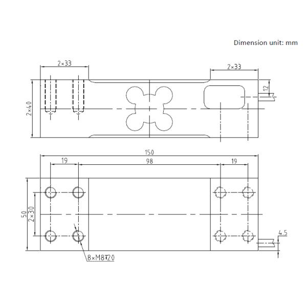 SAL409 60-500kg single point aluminum load cell compatible to Zemic L6E3