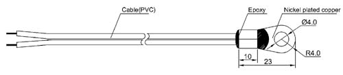 Ring Lug NTC Temperature Sensor CWF103G-3950F For Screw-in-place Applications