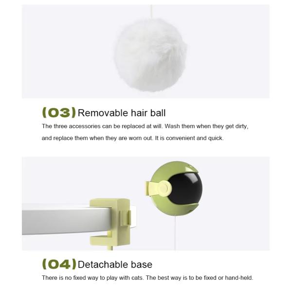 Plastic Automatic Lifting Cat Ball Toy Electric Cat Self Playing Toys Adjustable