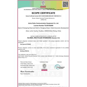 Nanjing Shuishan Technology Co., Ltd. Certifications