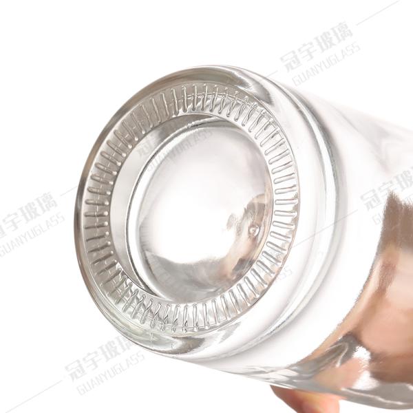Customized Glass Wine Bottle 700ml 750ml Long Neck Clear Collar Material