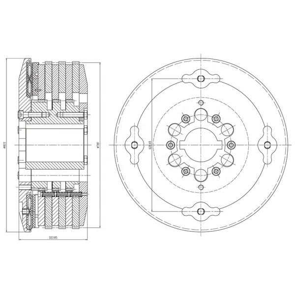 Oilfield ATD / TPQ Push Disc Clutch Drilling Rig Spares Push Plate Clutch