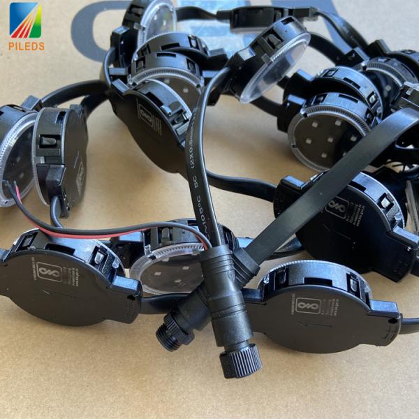 DMX 512 LED Pixel Dots Light Black Shell For Outdoor Construction