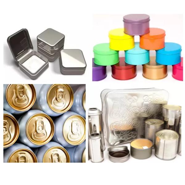 Personalized Tin Cans Philippines Black Inside Bright Finish Tin Wedding Favor Container with ISO9001 Certification