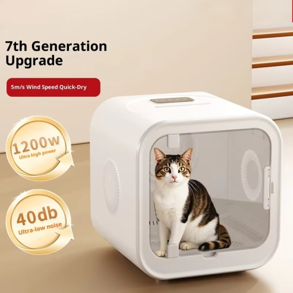 Plastic ABS Eco-friendly Cat Dog Drying Box Blower Machine Grooming Tool 70L Large Capacity Electric Modern Low Noise Household