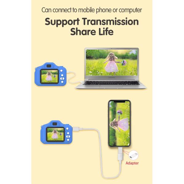 3-12 Years Old Dinosaur Children Camera X13S with Protective Silicone Cover and Pictures on TFT 2.0inch Screen Size