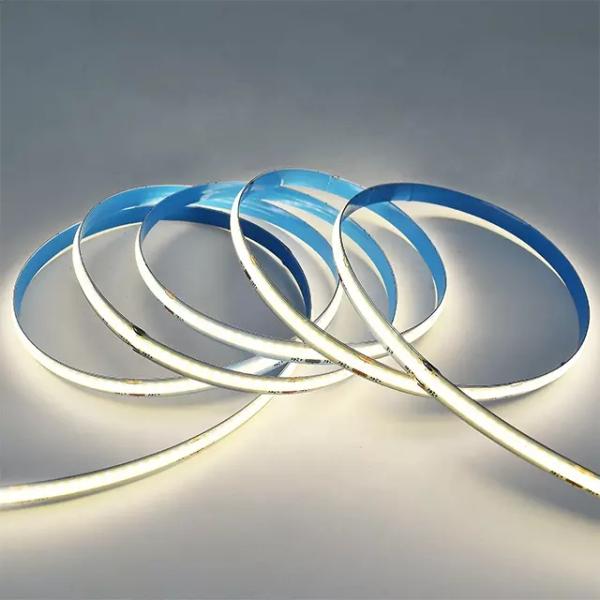 90lm/w Lamp Luminous Efficiency Smart COB Led Strip 12V 24V 5M 252leds for Advertising