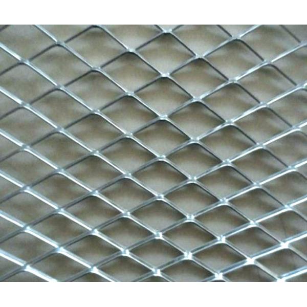 Diamond Hole Shape Expanded Metal Mesh 0.5-6.0mm Thickness Flat Surface For Decoration