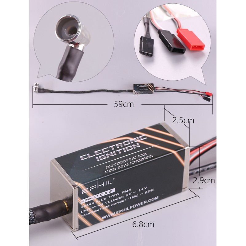 X-38CC-S PRO Model Single Cylinder Two-Stroke Side Exhaust Electric Start Fixed Wing Airplane Metal Gasoline Drone Accessories