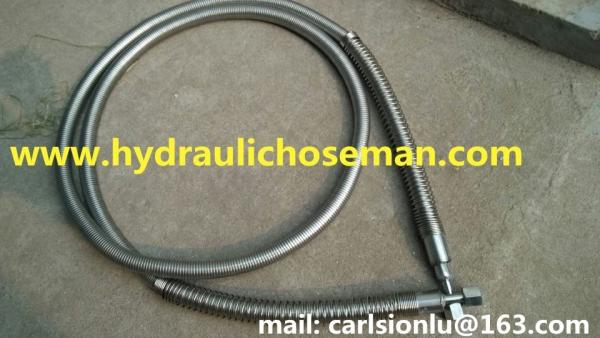 Quality vaccum insulated hose / stainless steel flexible hose/ liquid nitrogen hose / low temperature flexible metal hose for sale