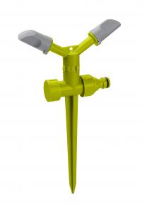 Buy cheap 2-Arm Impulse Sprinkler with Zinc Spike,ABS,material,tie on card packing product