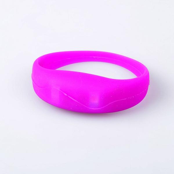 Sound Activated RFID Silicone Bracelets Blinking Lighted Bracelet For Events