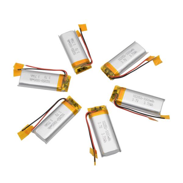 Lithium Polymer 3.7V 803040 1000mAh rechargeable battery pack