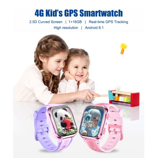 D58 4g Kids Smartwatch With Sim Card 2025 Real Time GPS Tracking For Girls And Boys