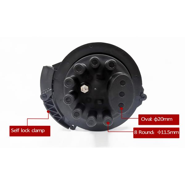 96 Cores Dome IP68 1 Oval + 8 Round Fiber Optic Splice Cable Closure Heat Shrinkable Seal
