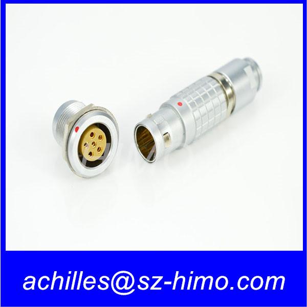 Quality high quality FGG.2B.306.CLAD 6 pin push pull pin Lemo connector male and female terminal for sale