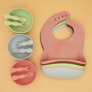 Buy cheap OEM Custom Waterproof Soft Silicone Baby Feeding Kit BPA Free product