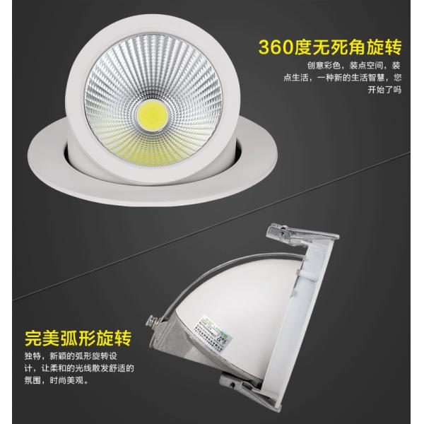 COB light source super bright led gimbal light led downlight 10W