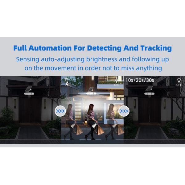 4MP WiFi Solar Security Camera 1500 Lumens 4X Digital Zoom Human Tracking 2K Solar Camera