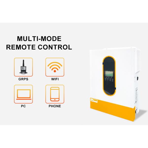 Single Phase Pure Sine Wave 48V Hybrid Solar Inverter 6.2KVA Off Grid MPPT Capable Without Battery Operation