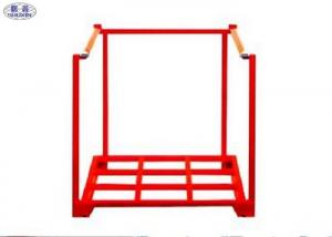 China Tire Portable Steel Stacking Racks Heavy Duty Collapsible Red Storage Shelf on sale