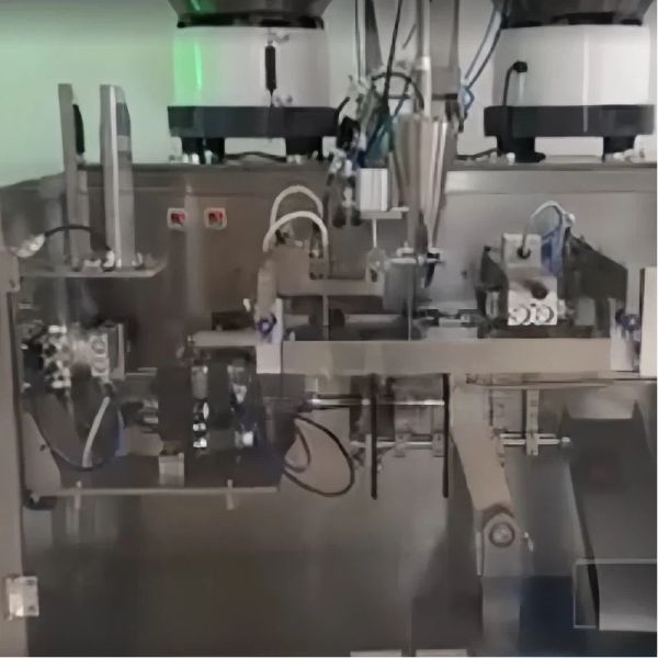 Double Disk Premade Pouch Packing Machine Counting Premade Pouch Filling Sealing Machine 2.6KW