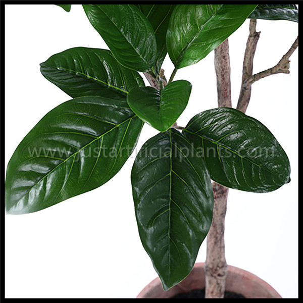 Low - Maintance Artificial Rubber Tree Evergreen Plant Modern Lifestyle