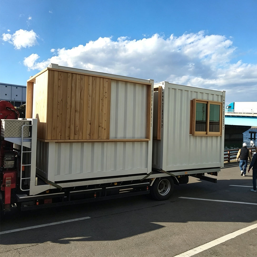 10HC High Durability Customizable Outdoor Kiosk Fast Build Steel Frame Modular Container Houses Prefab Container Shops Coffee