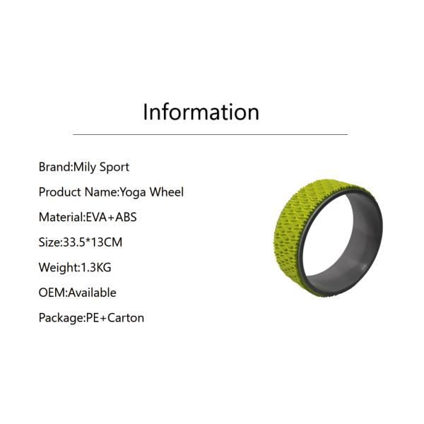 Gym 33.5CM Yoga Exercise Wheel