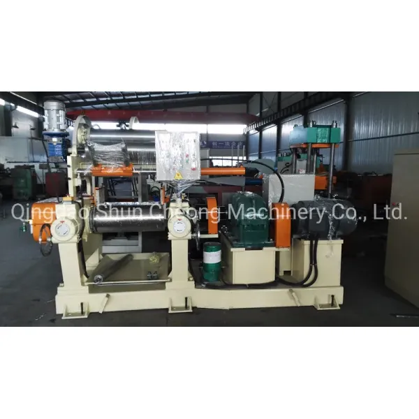 Commercial Xk-400 Automatic Lab Hydraulic Two Roll Rubber Open Mixing Mill for Rubber Compound Processing